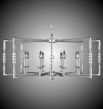  CH3605-35S-ST - 8 Light Magro Cage Chandelier